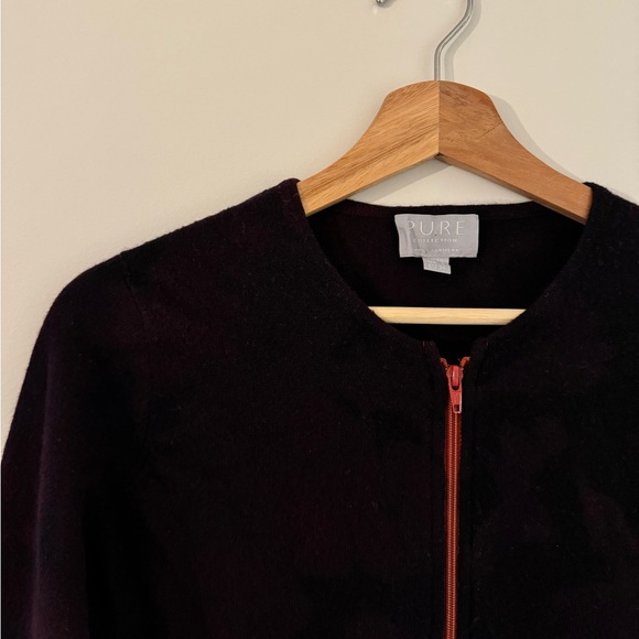 VINTAGE CASHMERE TIE DYE ZIP SWEATER - Picture 5 of 7